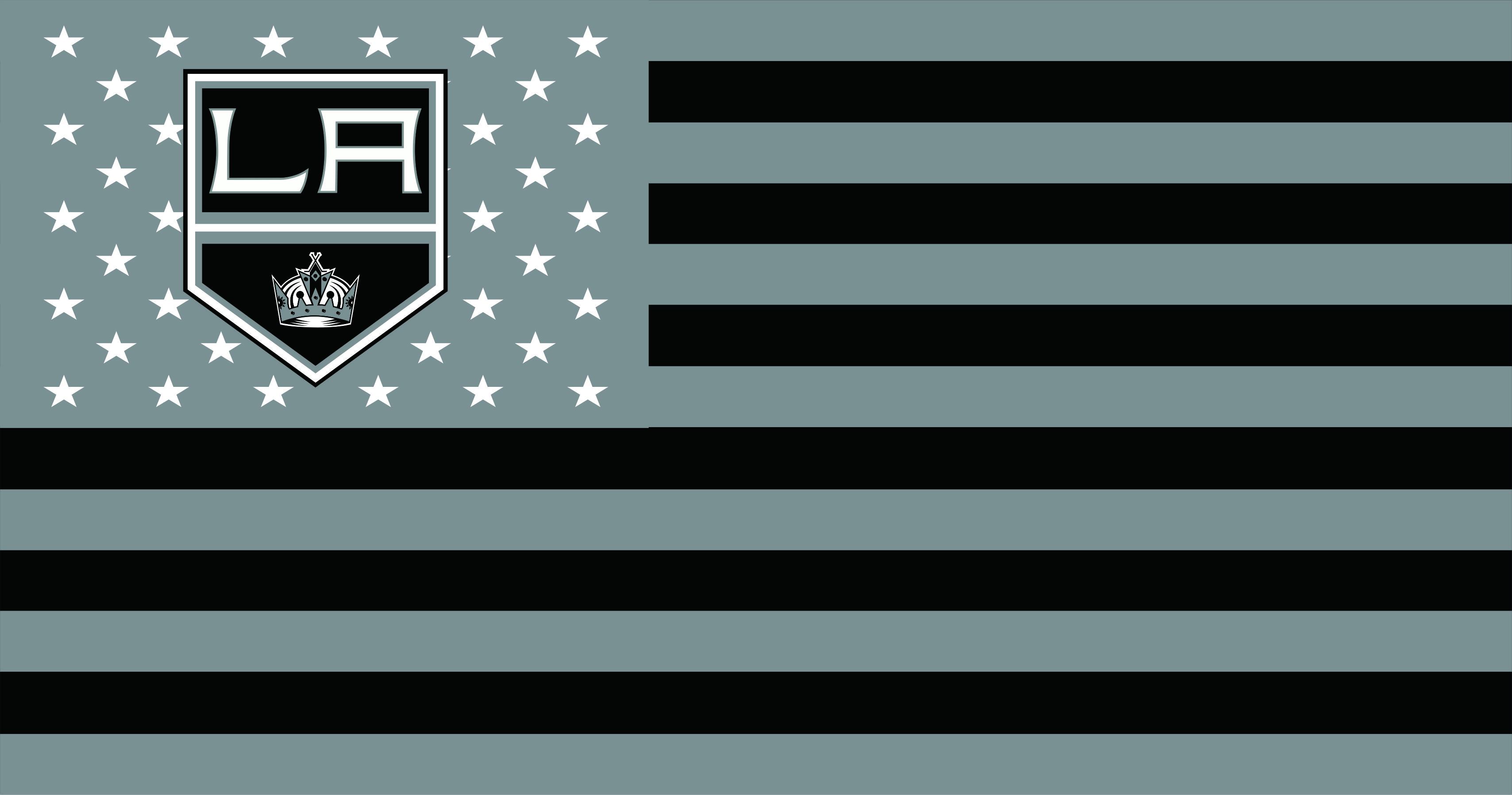 Los Angeles Kings Flag001 logo iron on paper